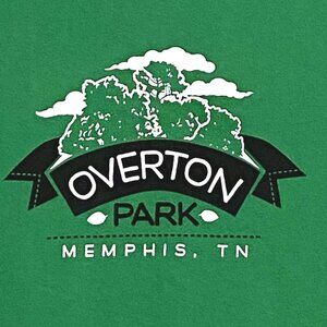 Memphis Overton‎ Park T-Shirt S Green Travel Souvenir Tennessee USA